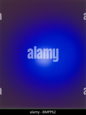 white light circular glow against blue Stock Photo