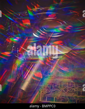 Circular pattern streaks Stock Photo
