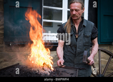 Vintage smith's workshop and tools, Germany Stock Photo