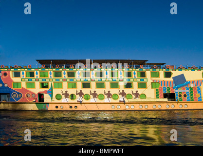 Tourist riverboat on the Nile in Egypt Stock Photo