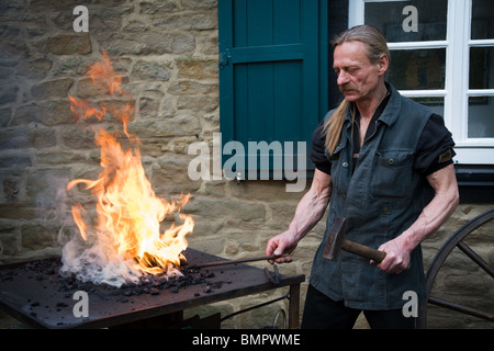 Vintage smith's workshop and tools, Germany Stock Photo