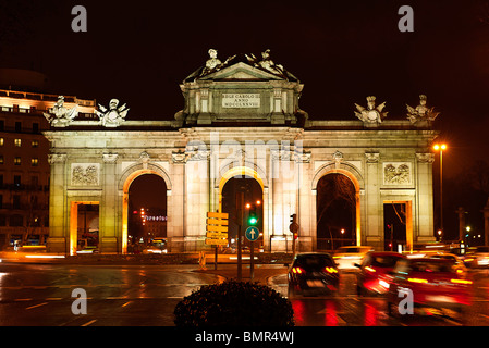 La Puerta De Alcala arch, Madrid, Spain Stock Photo