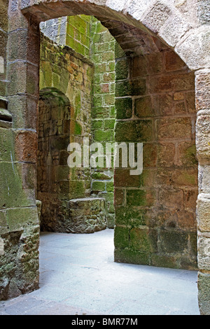 Abbey, Mont Saint-Michel, Manche department, Lower Normandy, France