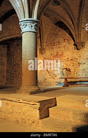 Abbey, Mont Saint-Michel, Manche department, Lower Normandy, France Stock Photo