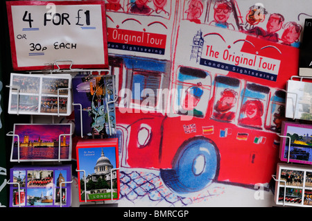 Postcards for sale, London, England, UK Stock Photo