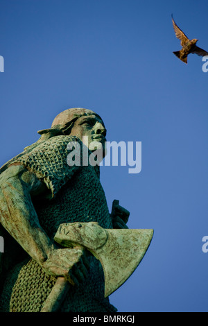 The monument was a gift from the United States for the 1930 Althing Millennial Festival, marking parliament's 1000th anniversary Stock Photo