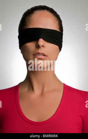 Blindfolded woman hi-res stock photography and images - Alamy