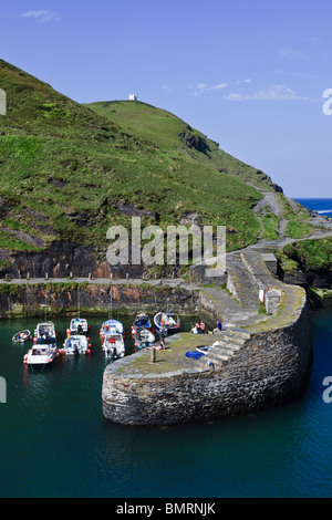 Boscastle Harbour, Cornwall, England Stock Photo