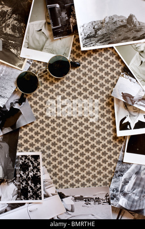 Retro photos frame Stock Photo