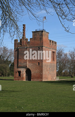 Rye House Gatehouse, built in 1443, Hoddesdon, Hertfordshire, England.  Involved in Rye House Plot of 1683. Stock Photo