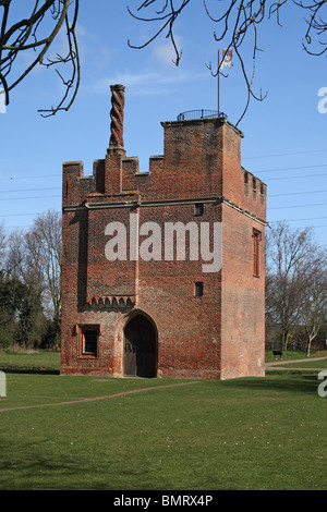 Rye House Gatehouse, built in 1443, Hoddesdon, Hertfordshire, England.  Involved in Rye House Plot of 1683. Stock Photo