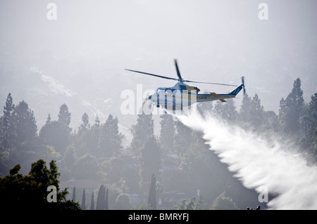 Fire helicopter Stock Photo