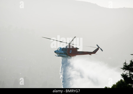 Fire helicopter Stock Photo