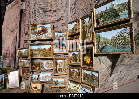 Tbilisi dry bridge flea market, Georgia Stock Photo