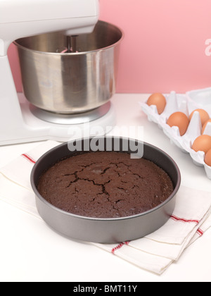 A chocolate cake mix Stock Photo