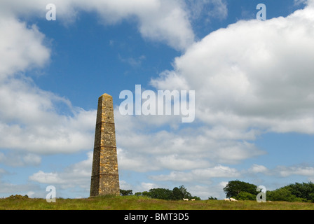 The Obelisk or Brightling Needle a distinctive Folly building Sussex UK. Built by John Fuller of Brightling Sussex 1757-1834.  HOMER SYKES Stock Photo