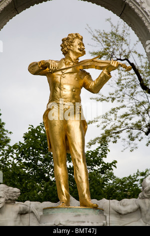 Johan Strauss memorial from Vienna Stadtpark Stock Photo