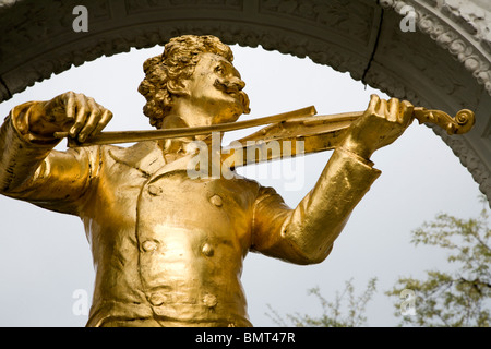 Johan Strauss memorial from Vienna Stadtpark Stock Photo