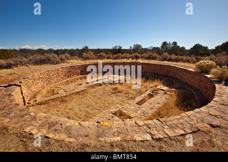 Kiva at Lowry Pueblo site in Canyons on the Ancients National Monument, Colorado, USA Stock Photo