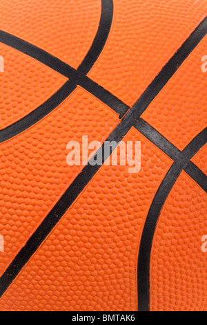 Orange Basketball close up shot Stock Photo