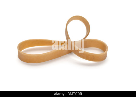 Rubber Band with white background Stock Photo