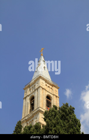 Israel, Jerusalem, the Russian Orthodox Church of the Ascension on the Mount of Olives Stock Photo