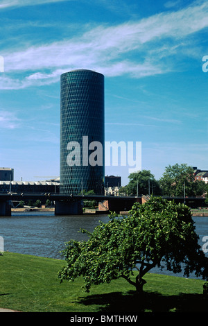 Westhafen Tower, Frankfurt am Main Stock Photo
