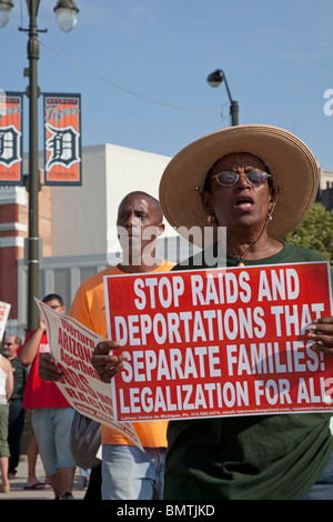 Protest Against Arizona's Immigration Law Stock Photo