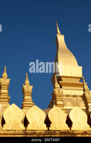 Pha That Luang (Pha Tat Luang), Vientiane, Laos Stock Photo