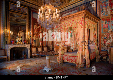 FRANCE, FONTAINEBLEAU CASTLE, THE POPE'S APARTMENT, Stock Photo