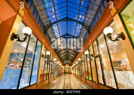 Paris, Grands Boulevards, Passage des Princes built in 1860 between Boulevard des Italiens and Rue de Richelieu Stock Photo