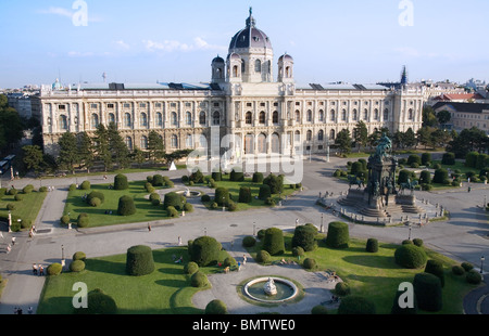 Rooftop view of the Hofburg Palace from the Naturhistorisches Museum (Museum of Natural History), Vienna, Austria Stock Photo