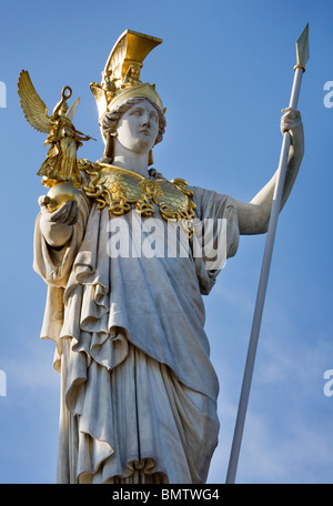 Statue of Pallas Athene Parlament, Vienna, Austria Stock Photo