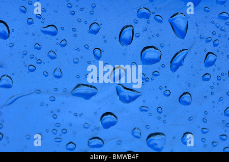 Rain Drops on glass Stock Photo