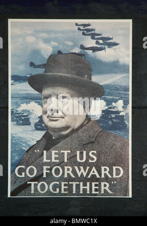Plaque décorative - Churchill - Let us go forward together IWM