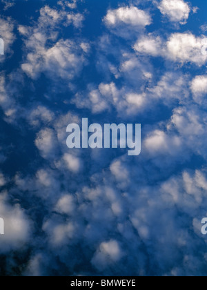 White Clouds In Blue Sky Cirro Cumulus Stock Photo