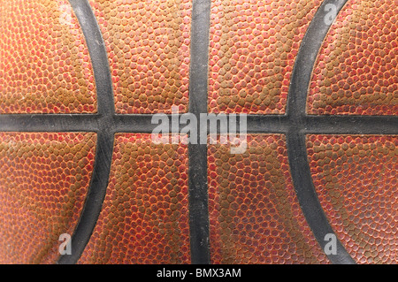 closeup of a basketball ball Stock Photo