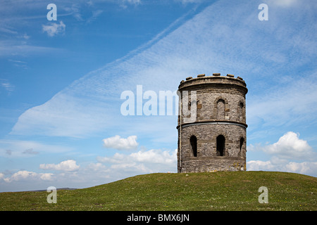 Solomon's Temple or Grinlow Tower in Buxton Country Park Buxton Derbyshire UK Stock Photo