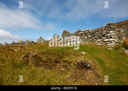 Deserted Abandoned Village caused by the potato famine ,Slievemore ...