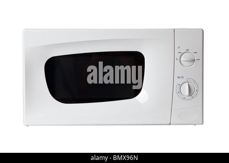 microwave oven on white background Stock Photo