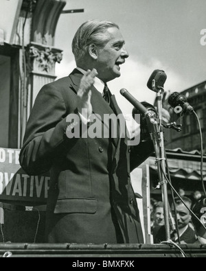 SIR ANTHONY EDEN  campaigning in 1955 when he became British Prime Minister Stock Photo