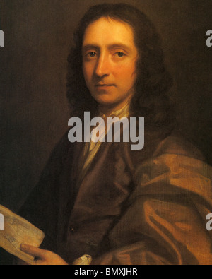 EDMOND HALLEY (1656-1742) English astronomer and mathematician - copy of the portrait by Thomas Murray about 1687 Stock Photo