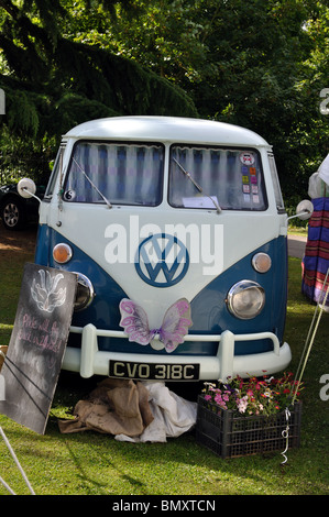 Volkswagen split screen camper van Stock Photo