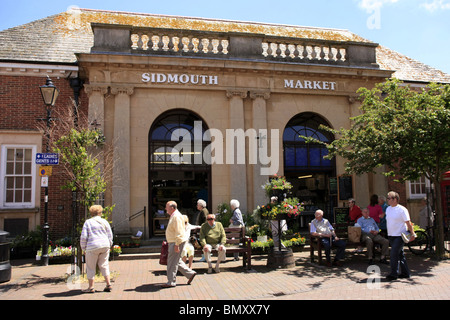 The Sidmouth in-door Market building Devon England Stock Photo