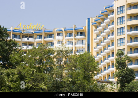 Zlatni Pyassatci, Golden Sands resort, architectural design, Balkans, Bulgaria, Eastern Europe Stock Photo