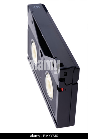 object on white - tool Video cassette close up Stock Photo