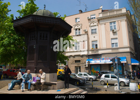 Sebilj in Skadarlija Bohemian quarter central Belgrade Serbia Europe Stock Photo