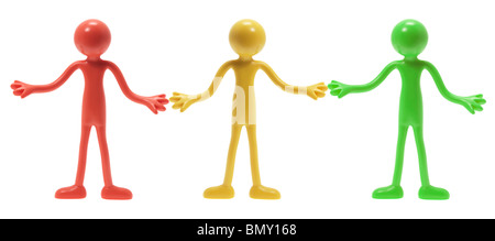 Miniature Rubber Figures Stock Photo