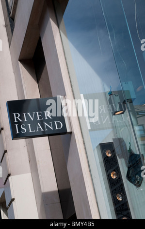 River Island shop on Oxford Street, London, UK Stock Photo