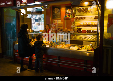 Bakery shop at an U-bahn station Kreuzberg west Berlin Germany Europe Stock Photo